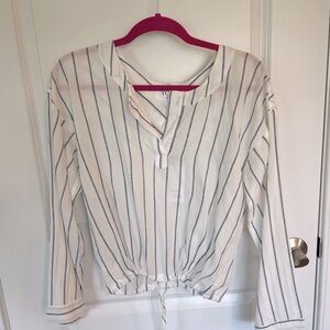 - NWT. YORK lightweight drawstring-waist top.
